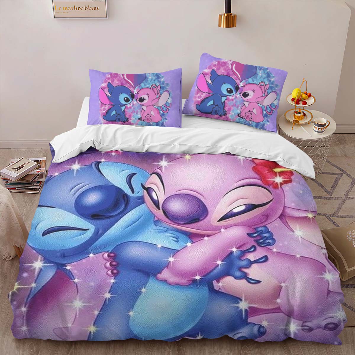 Disney Stitch und Engel verliebt Kinderbettwäsche – Bettwäsche – Bild 2