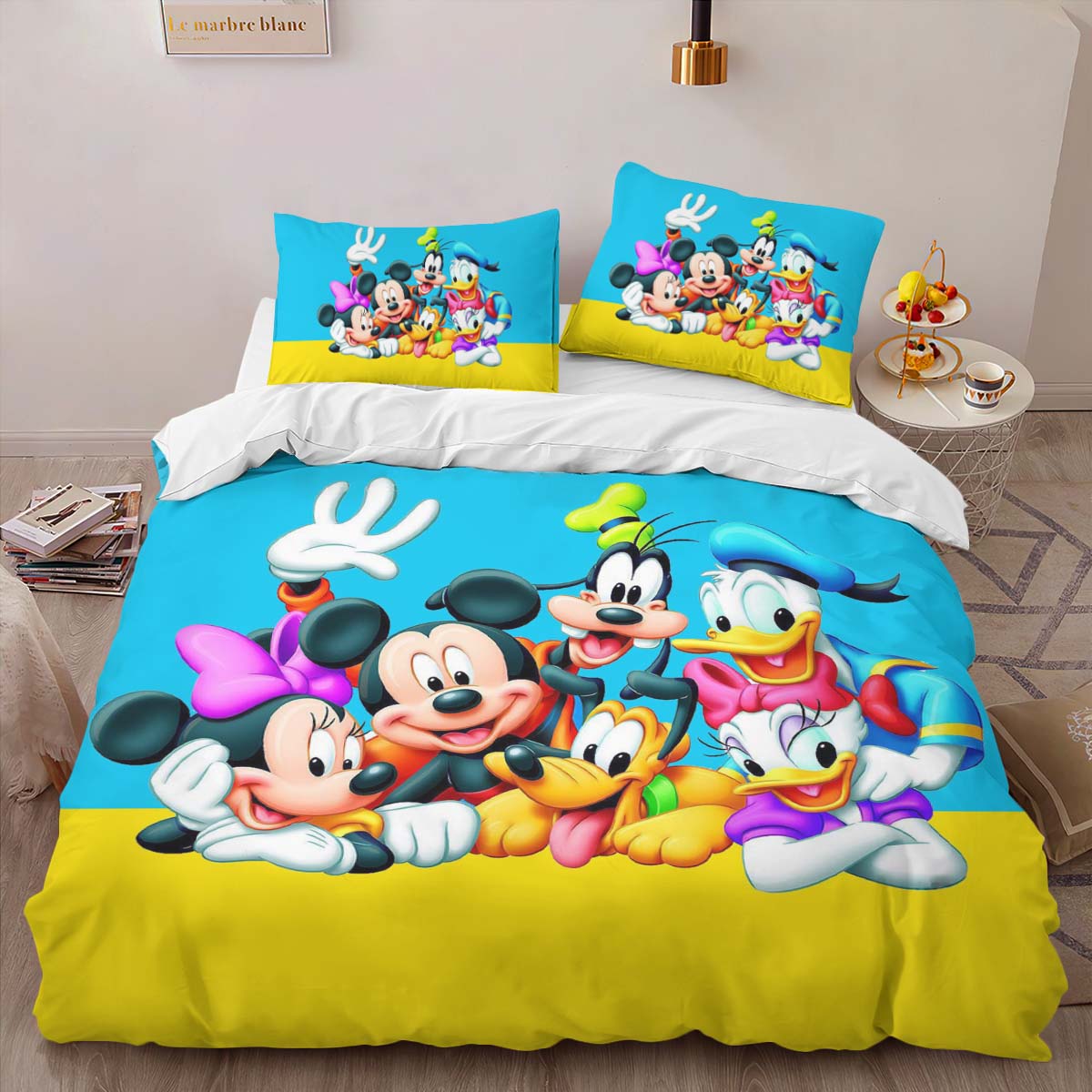 Donald Duck Daisy Duck Micky Maus Goofy und Pluto Cartoon Kinderbettwäsche – Bettwäsche – Bild 2