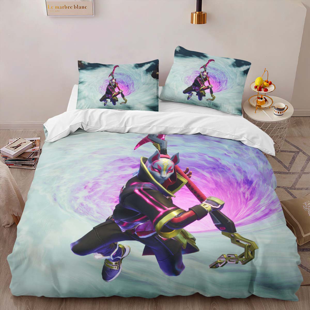 Drift Skin Cool Fortnite Spiel Kinderbettwäsche – Bettwäsche – Bild 2