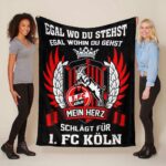 Egal wo du stehst egal wohin du gehst 1. FC Köln Fleecedecke – Decke