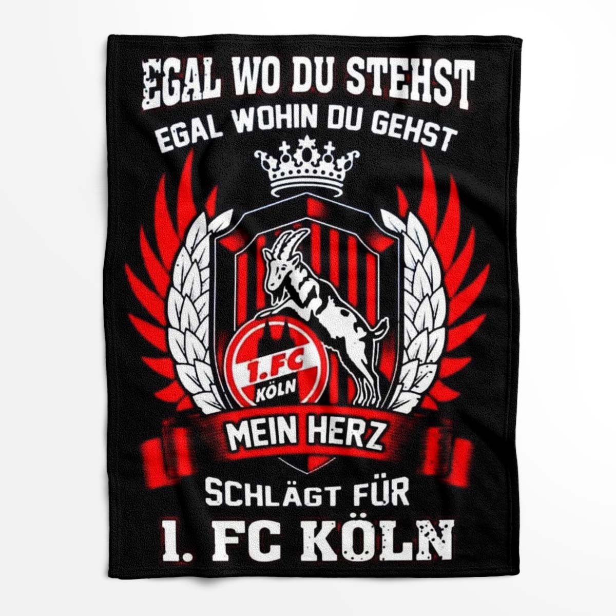 Egal wo du stehst egal wohin du gehst 1. FC Köln Fleecedecke - Decke – Bild 2