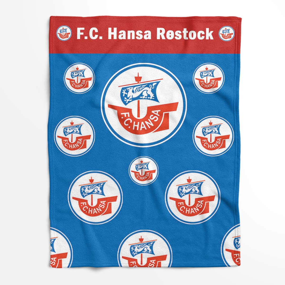 FC Hansa Rostock HAN 07 Fleecedecke - Decke – Bild 2