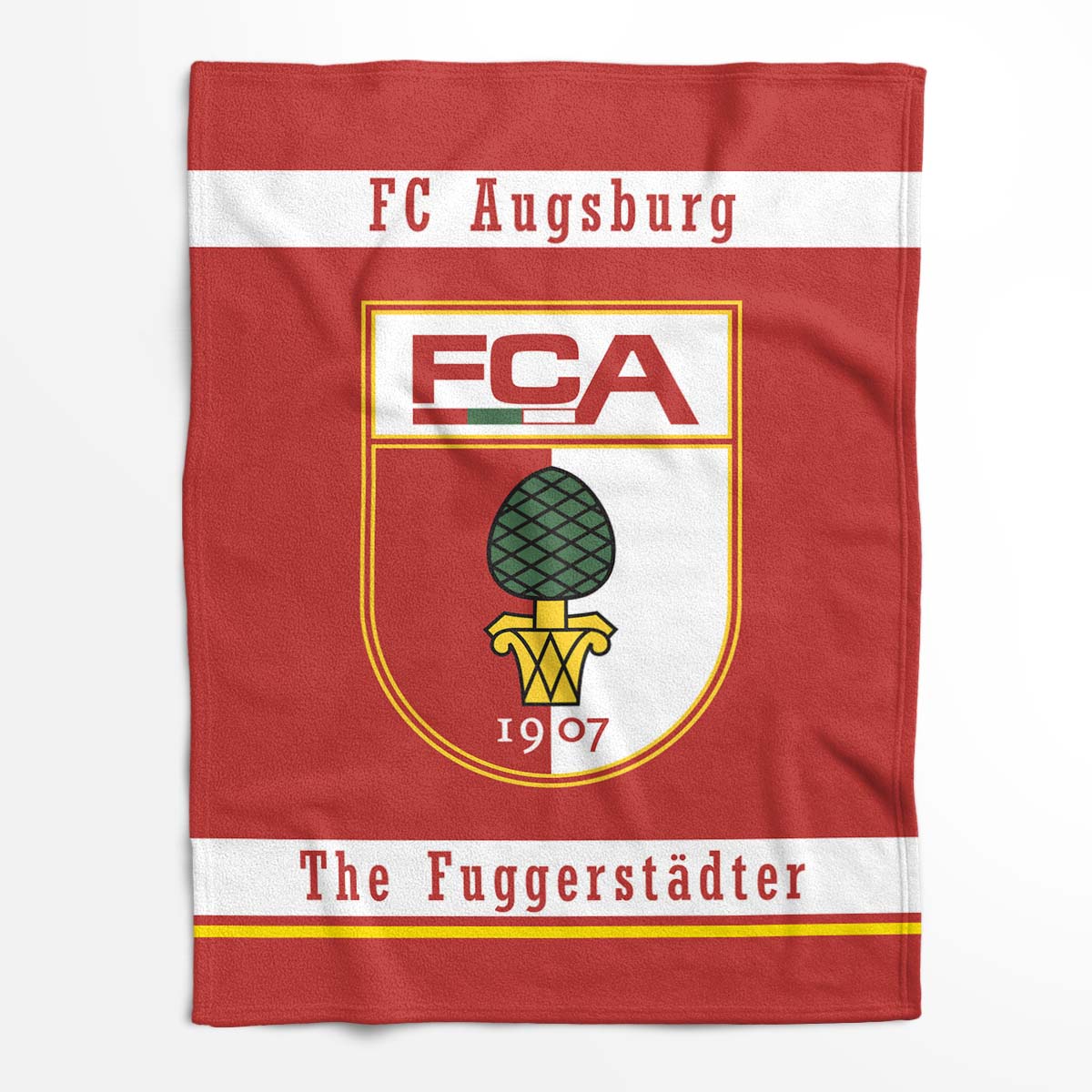 FC Augsburg Der Fuggerstädter FCA15 Fleecedecke - Decke – Bild 2