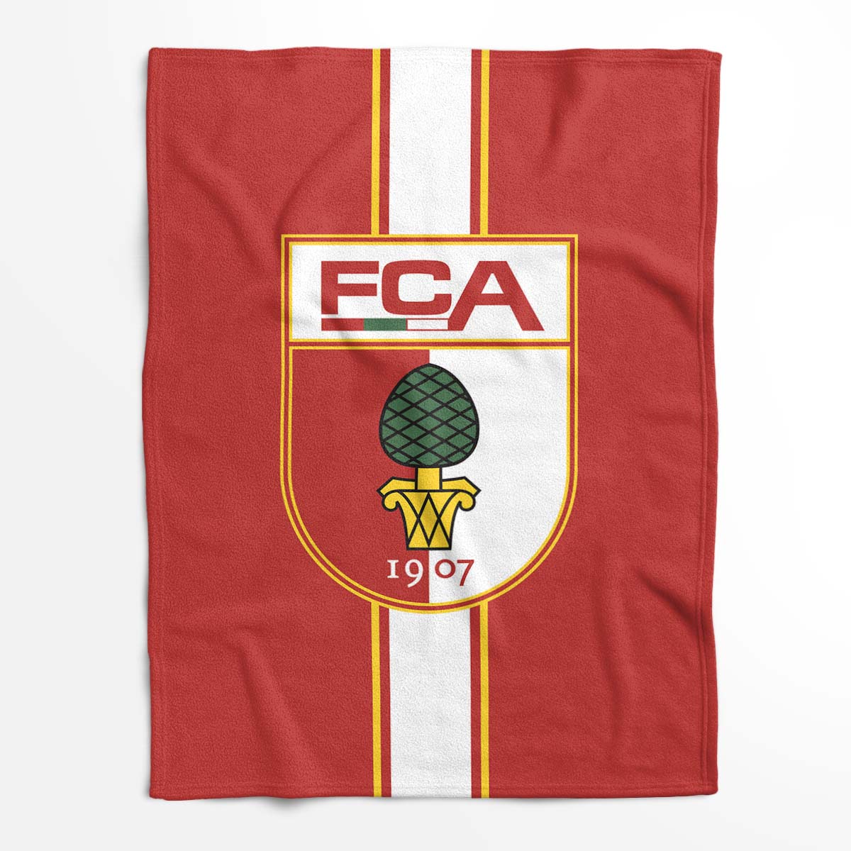 FC Augsburg Der Fuggerstädter FCA16 Fleecedecke - Decke – Bild 2