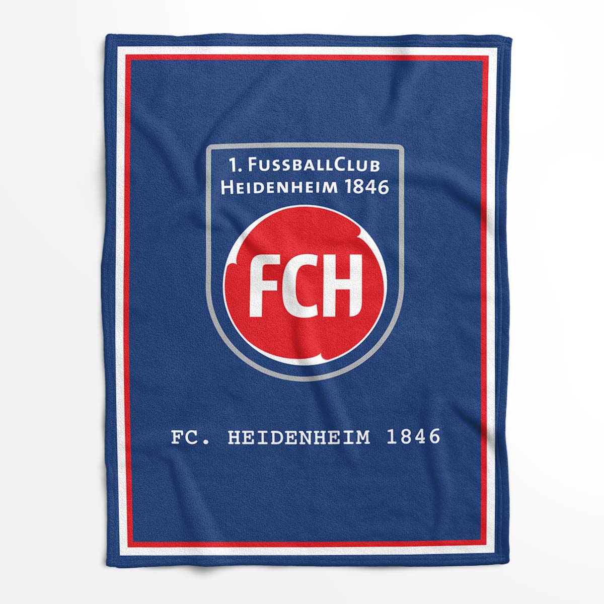 FC Heidenheim 1846 für Fans 01 Fleecedecke - Decke – Bild 2