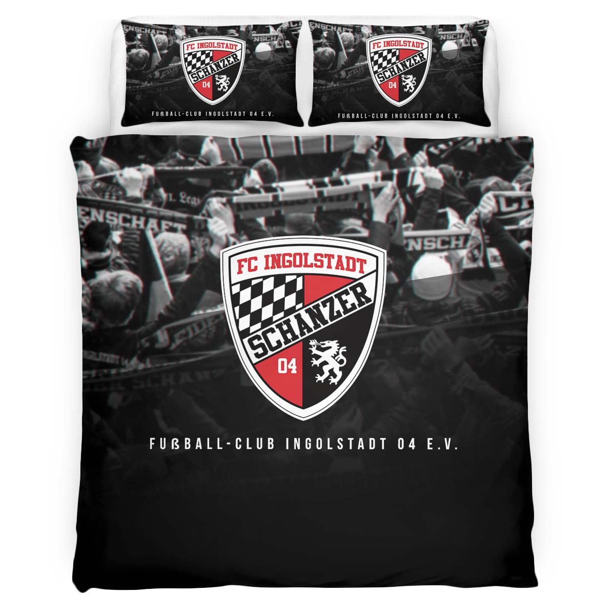 FC Ingolstadt 04 fan field background Kinderbettwäsche - Bettwäsche – Bild 2