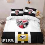 FC Ingolstadt 04 with black and white background Kinderbettwäsche – Bettwäsche