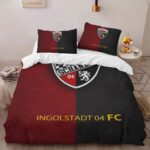 FC Ingolstadt Schanzer 04 black red leather Kinderbettwäsche – Bettwäsche