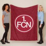 FC Nürnberg roter Hintergrund FCN Fleecedecke – Decke