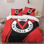 FC Viktoria Köln red background 01 Kinderbettwäsche – Bettwäsche