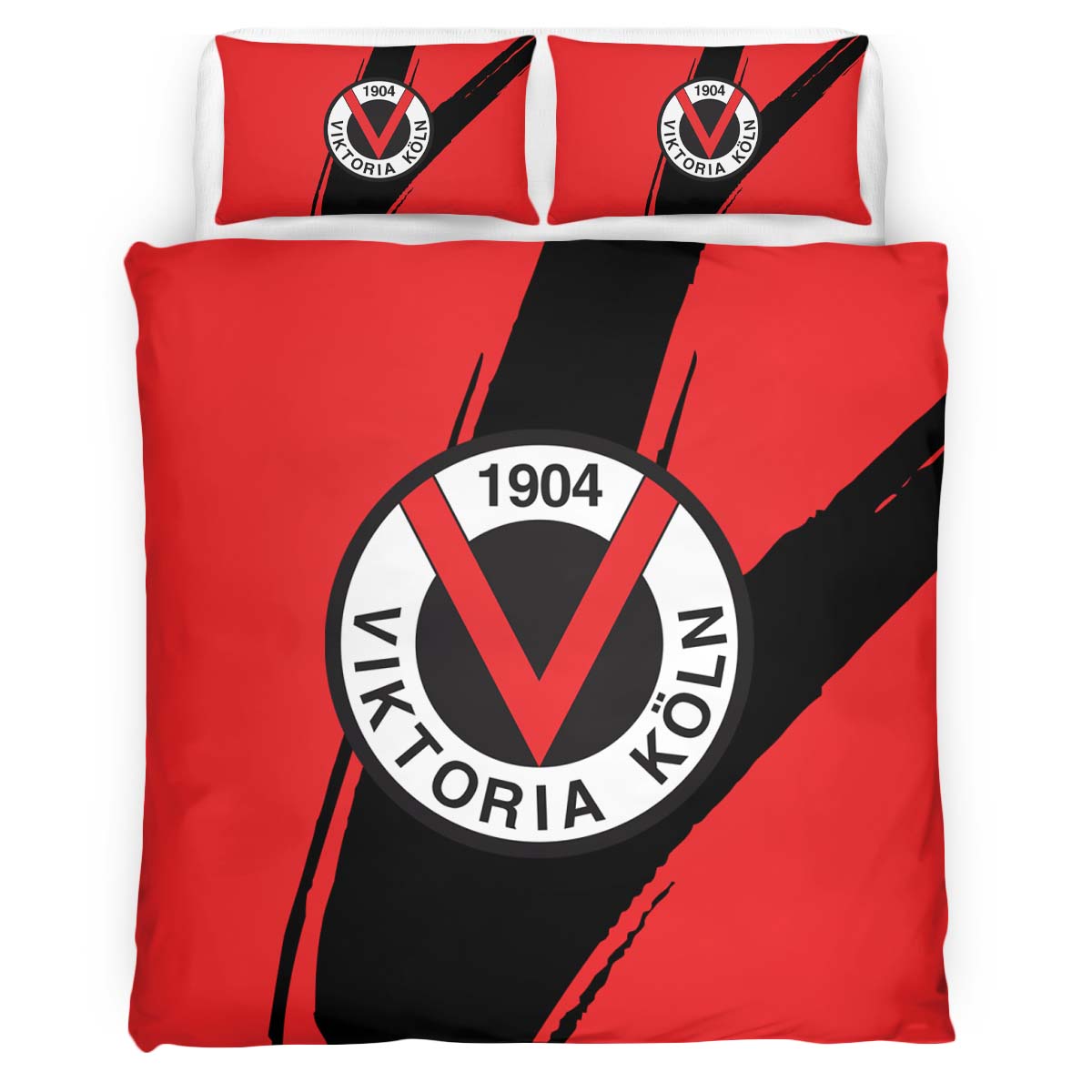 FC Viktoria Köln red background 01 Kinderbettwäsche - Bettwäsche – Bild 2