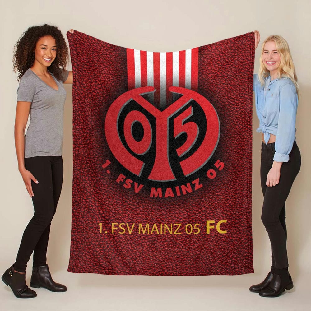 FSV Mainz 05 Fußballverein M08 Fleecedecke - Decke