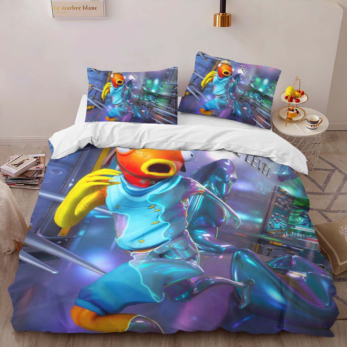 Fishsticks Lauf Fortnite Skin Kinderbettwäsche – Bettwäsche – Bild 2