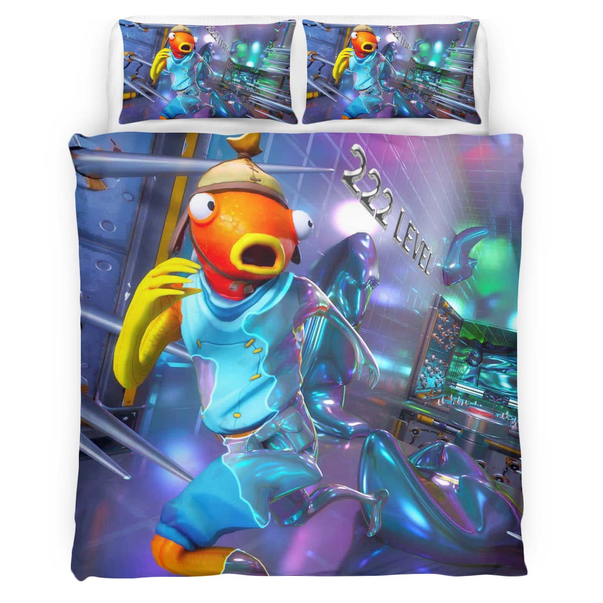 Fishsticks Lauf Fortnite Skin Kinderbettwäsche – Bettwäsche