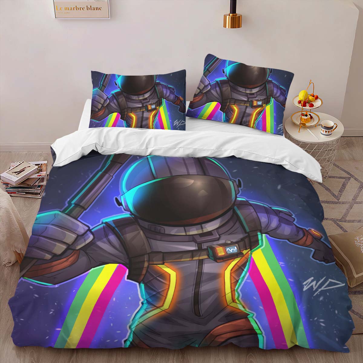 Fortnite Battle Royale Weltraum Galaxy Kinderbettwäsche – Bettwäsche – Bild 2