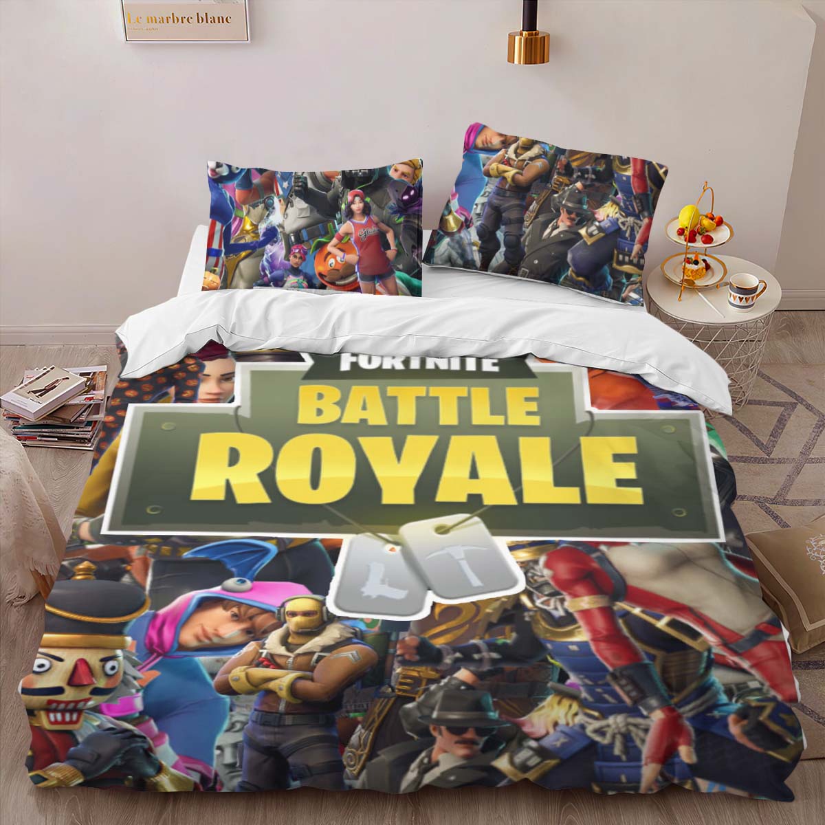 Fortnite Battle Royale Alle Charaktere 02 Kinderbettwäsche – Bettwäsche – Bild 2