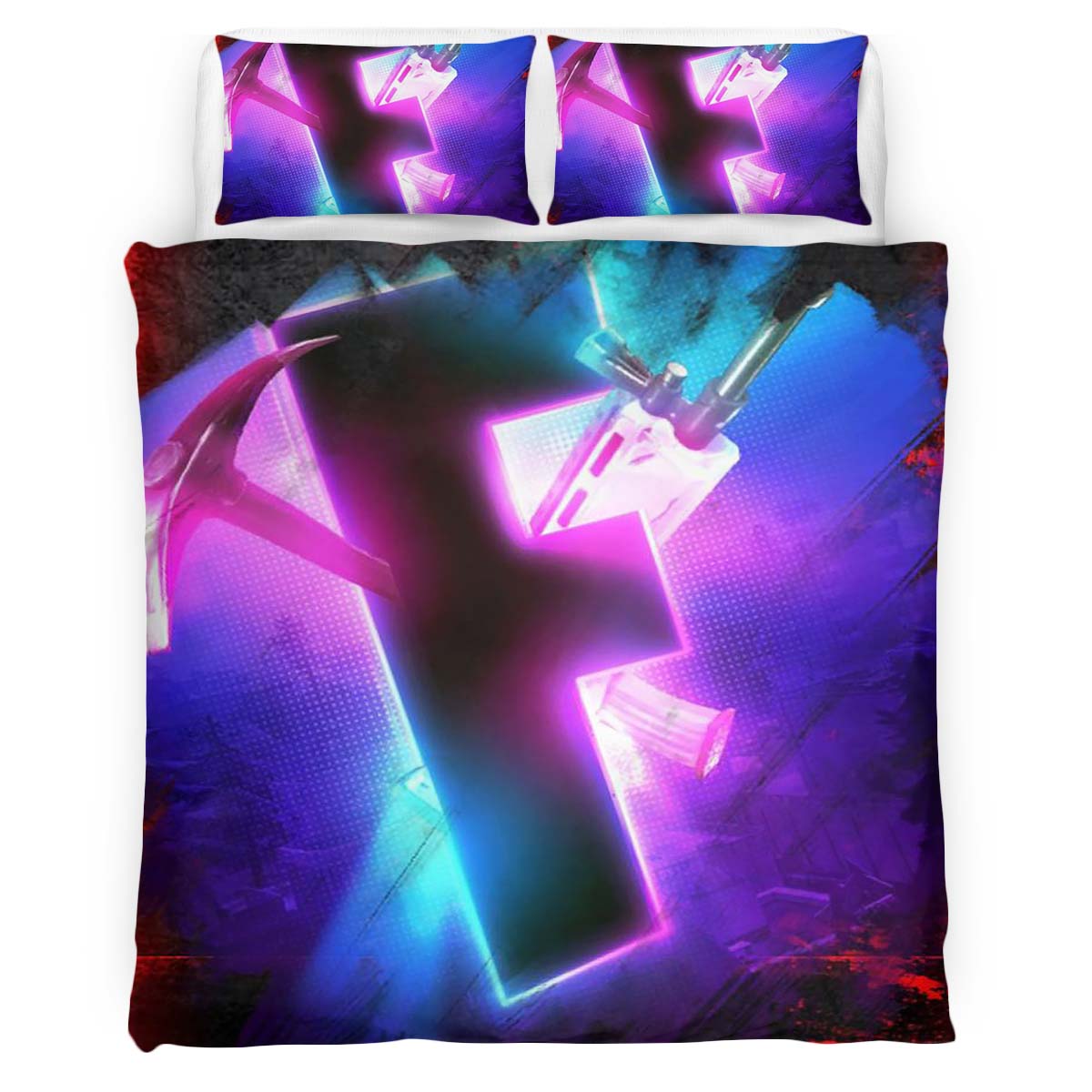 Fortnite Gaming Zimmer Blut Kinderbettwäsche – Bettwäsche