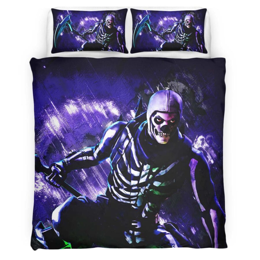 Fortnite Skull Trooper Skin 02 Kinderbettwäsche – Bettwäsche – Bild 4