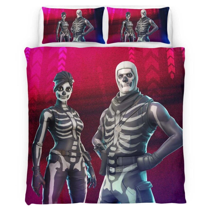 Fortnite Skull Trooper Skin 03 Kinderbettwäsche – Bettwäsche – Bild 4