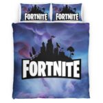 Fortnite Himmel und Logo Kinderbettwäsche – Bettwäsche