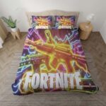 Fortnite Waffen Neon Kinderbettwäsche – Bettwäsche