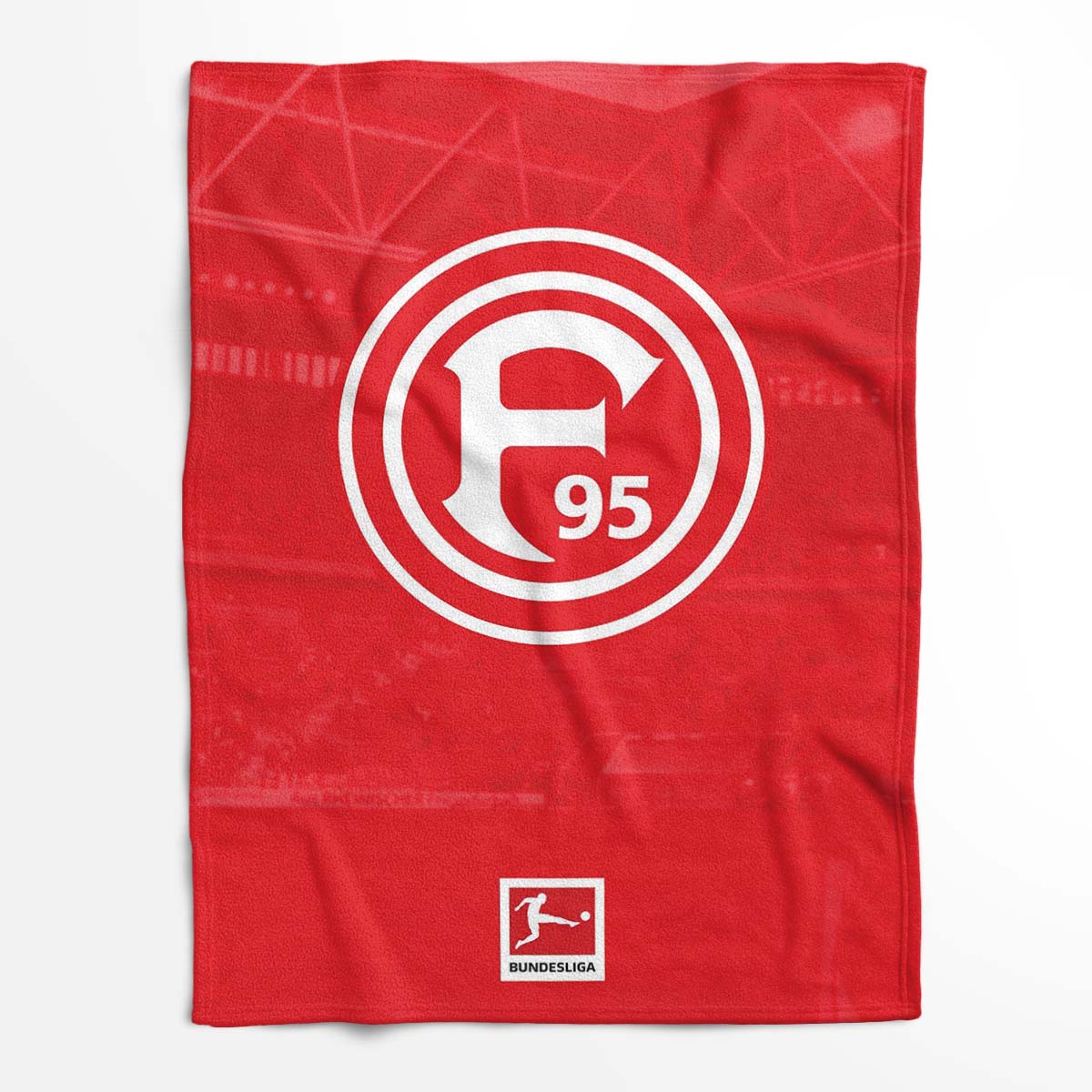 Fortuna Düsseldorf F95 Red Field Fleecedecke - Decke – Bild 2
