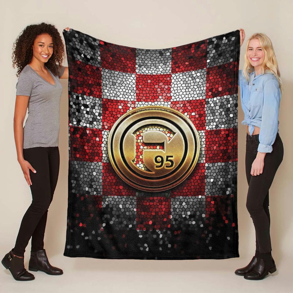 Fortuna Düsseldorf Rauten-Style Fleecedecke - Decke
