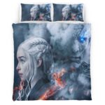 Game of Thrones Daenerys Targaryen Mutter der Drachen und Weiße Wanderer 35 Kinderbettwäsche – Bettwäsche