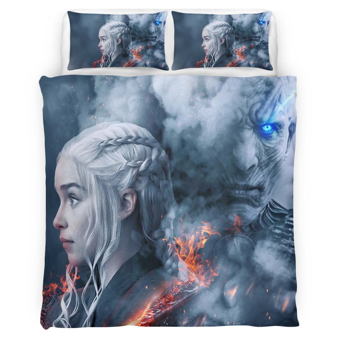 Game of Thrones Daenerys Targaryen Mutter der Drachen und Weiße Wanderer 35 Kinderbettwäsche – Bettwäsche