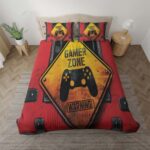 Gamer Zone Gamer bei der Arbeit Kinderbettwäsche – Bettwäsche