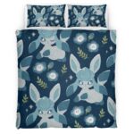Glaziola Pokemon zwischen den blauen Blumen Kinderbettwäsche – Bettwäsche