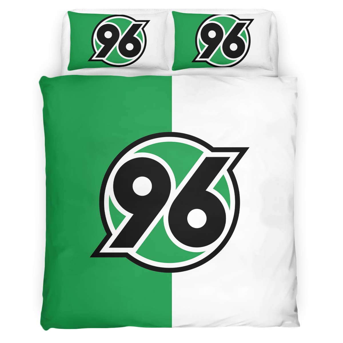 Hannover 96 green background 02 Kinderbettwäsche - Bettwäsche – Bild 2