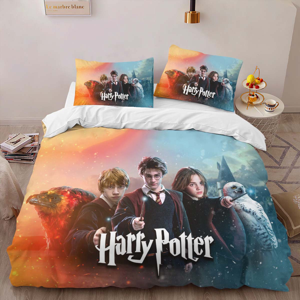 Harry Potter Charaktere Harry Hermine Ron Kinderbettwäsche – Bettwäsche – Bild 2