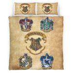 Harry Potter Hogwarts Schule und vier Häuser Kinderbettwäsche – Bettwäsche