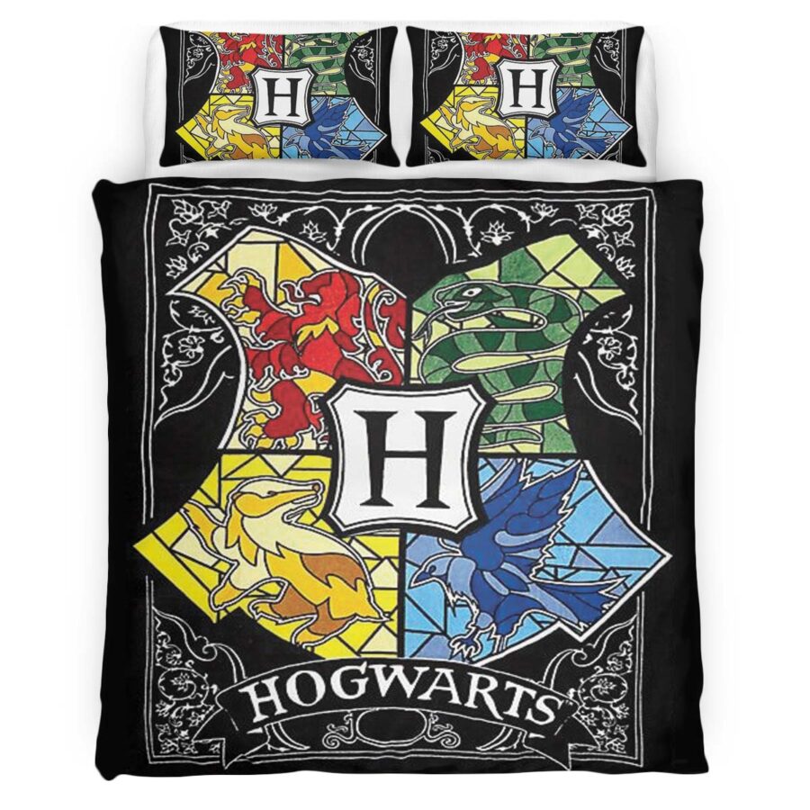 Harry Potter Hogwarts Schule Logo Zeichnung Kinderbettwäsche – Bettwäsche – Bild 4