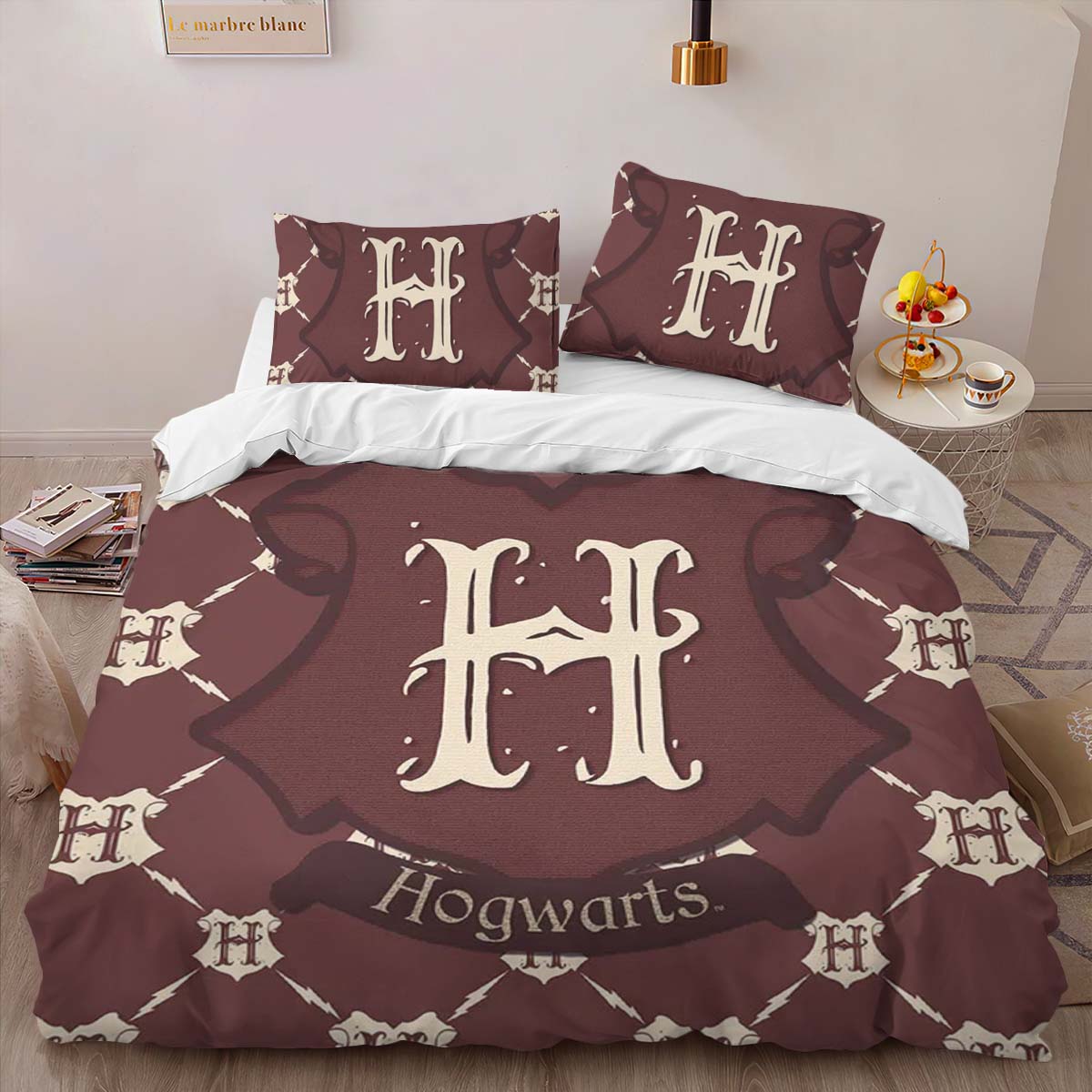 Harry Potter Hogwarts Schule Logo Muster Kinderbettwäsche – Bettwäsche – Bild 2