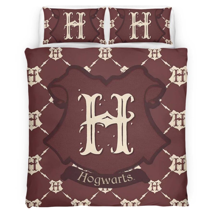 Harry Potter Hogwarts Schule Logo Muster Kinderbettwäsche – Bettwäsche – Bild 4