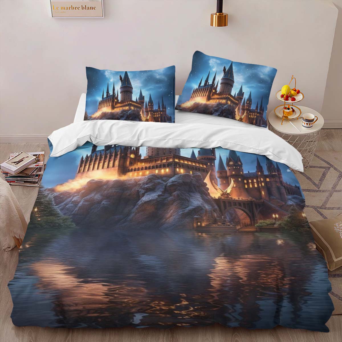 Harry Potter Hogwarts Schule Nacht 03 Kinderbettwäsche – Bettwäsche – Bild 2