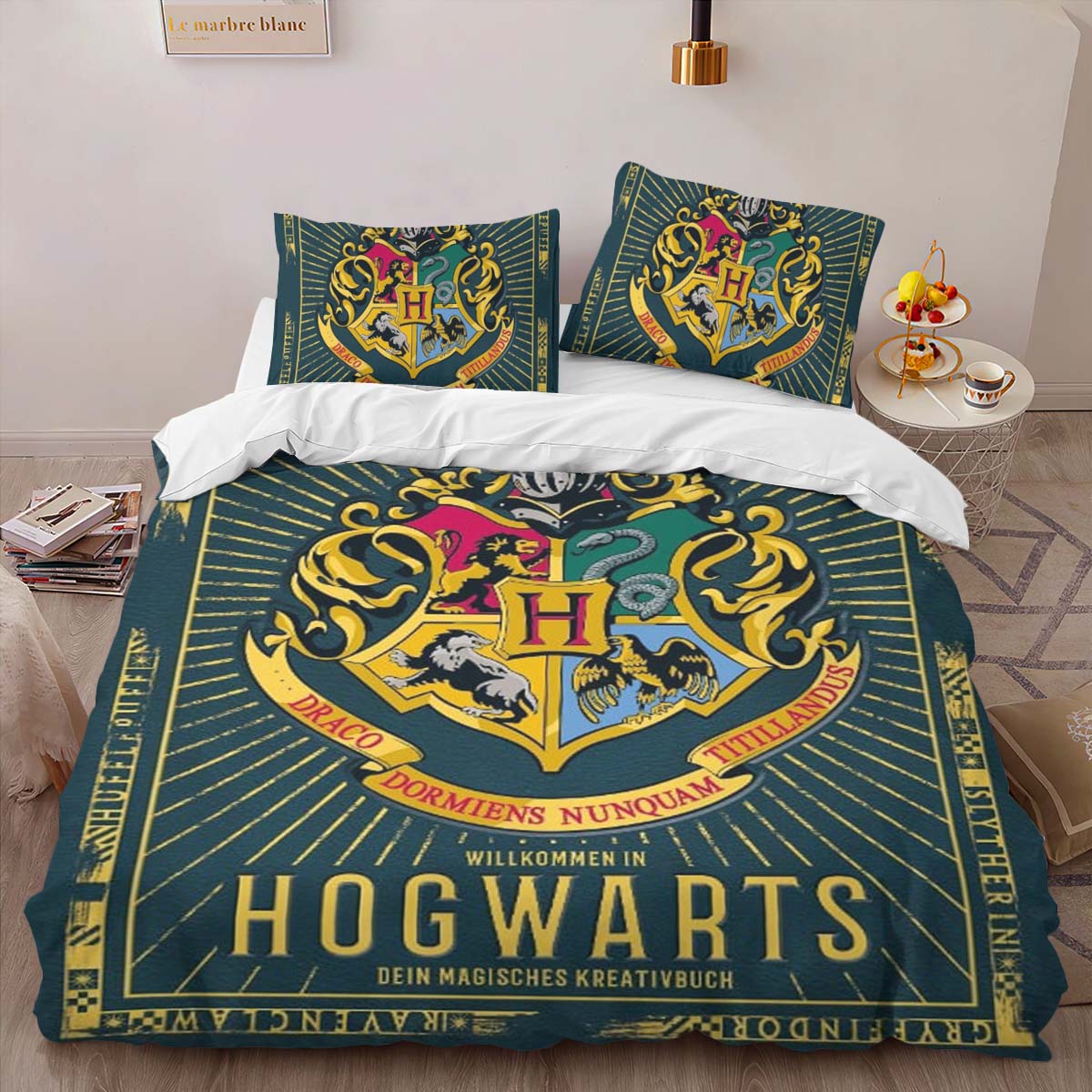 Harry Potter Hogwarts Schule Spezial Stil 02 Kinderbettwäsche – Bettwäsche – Bild 2