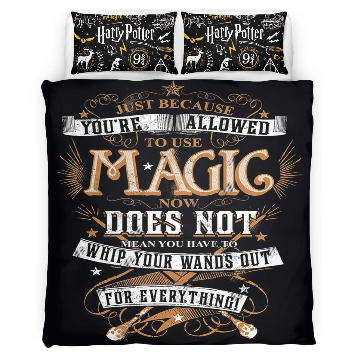 Harry Potter Zück deinen Zauberstab Kinderbettwäsche – Bettwäsche