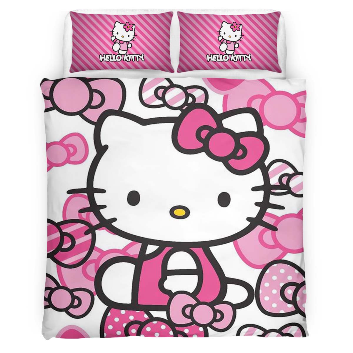 Hello Kitty Rosa 01 Kinderbettwäsche – Bettwäsche