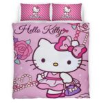 Hello Kitty Rosa 02 Kinderbettwäsche – Bettwäsche