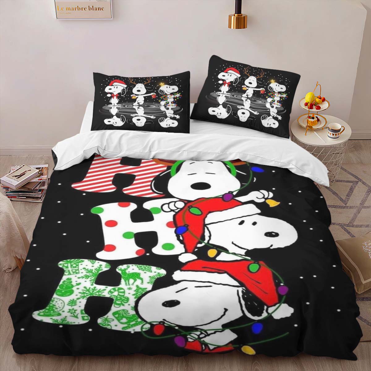Ho Ho Ho Snoopy Kinderbettwäsche – Bettwäsche – Bild 2