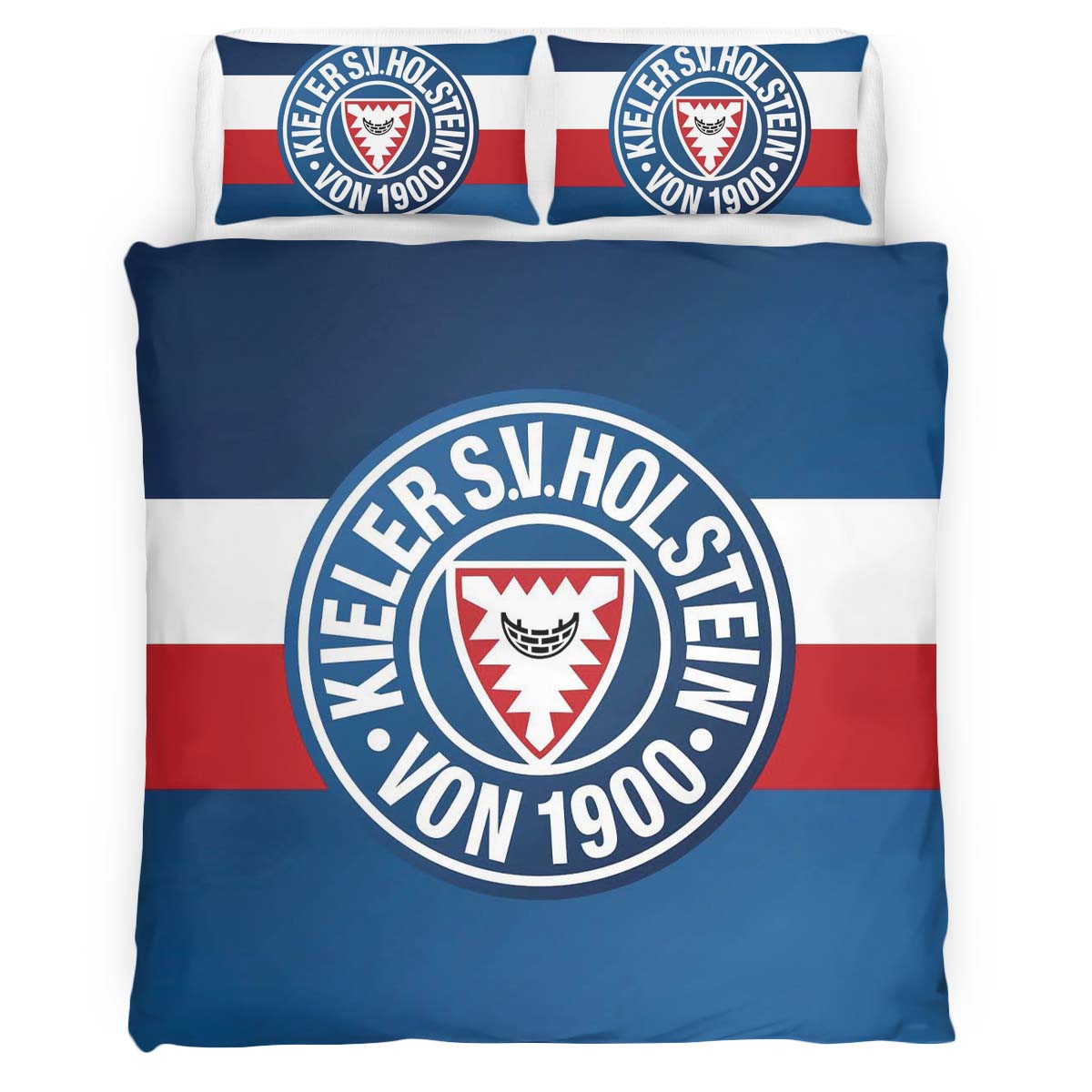 Holstein Kiel FC Kieler SV Holstein 1900 blue background 07 Kinderbettwäsche - Bettwäsche – Bild 2