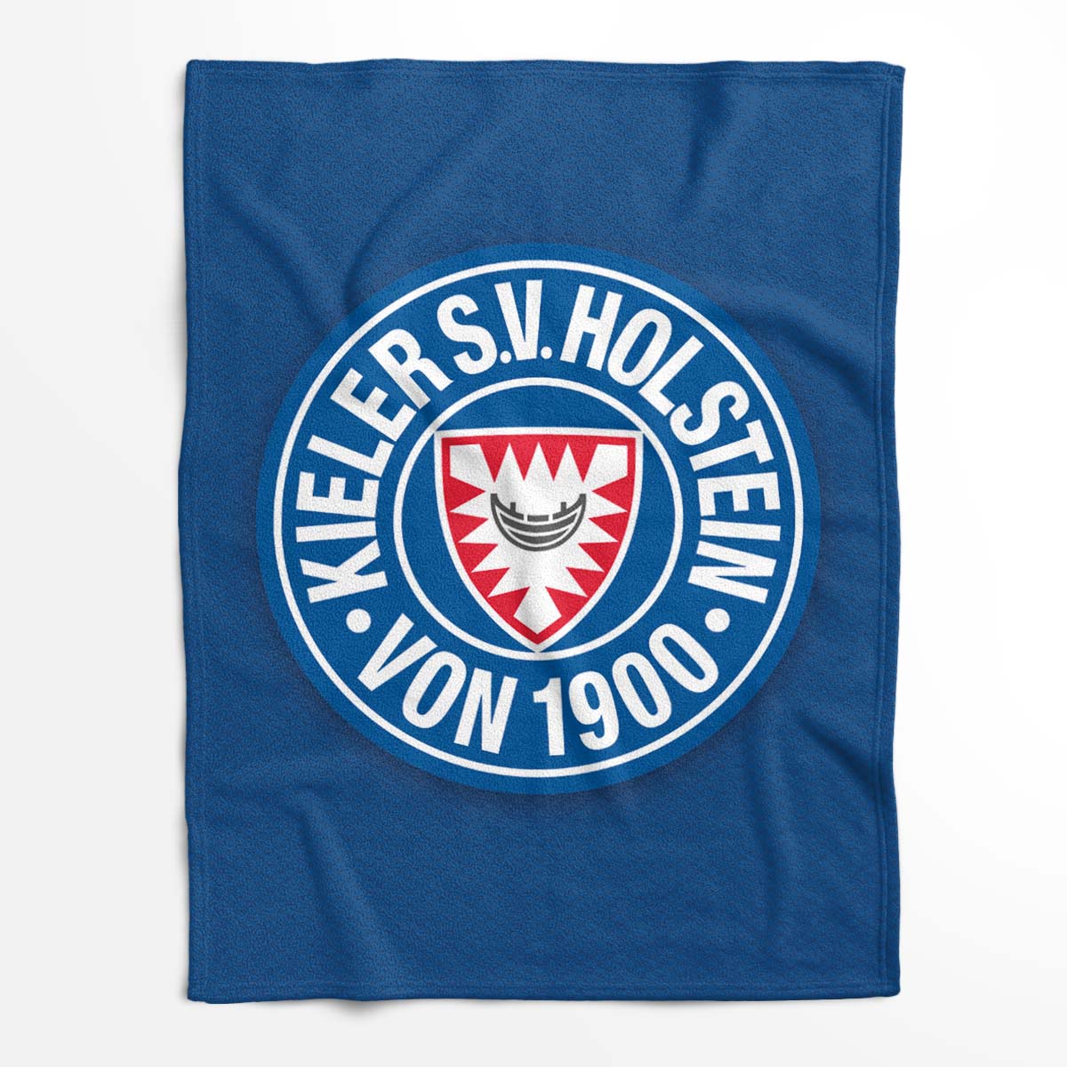 Holstein Kiel FC Kieler SV Holstein 1900 blauer Hintergrund 08 Fleecedecke - Decke – Bild 2