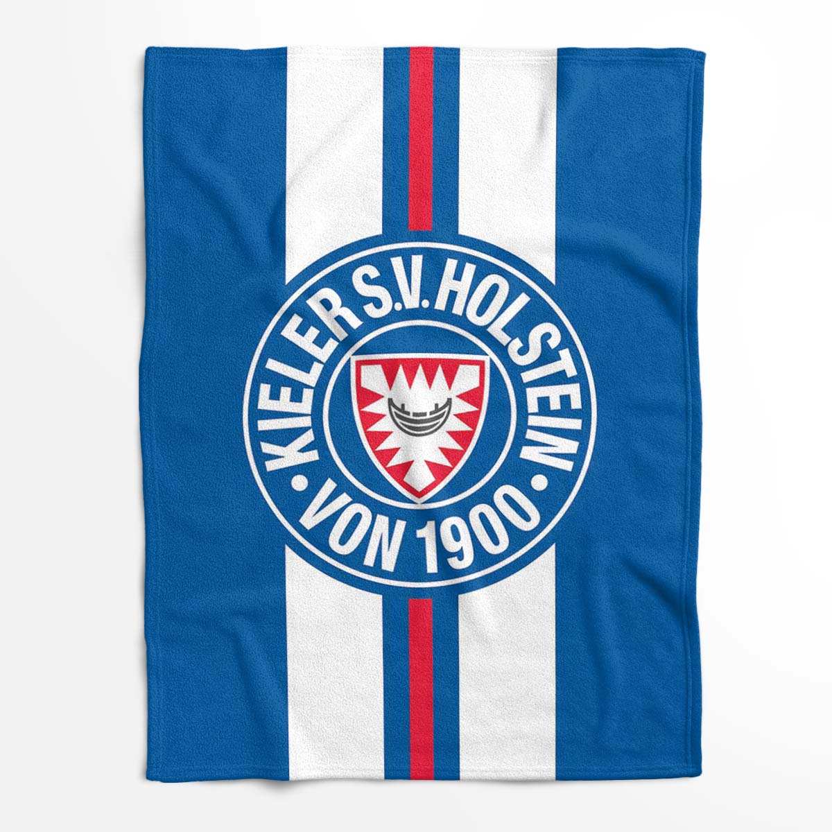 Holstein Kiel FC Kieler SV Holstein 1900 blauer Hintergrund 09 Fleecedecke - Decke – Bild 2