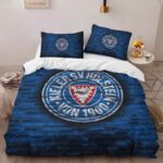 Holstein Kiel FC Kieler SV Holstein 1900 blue brick wall Kinderbettwäsche – Bettwäsche