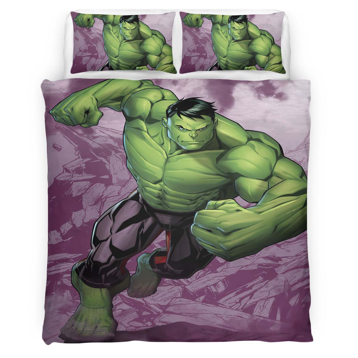 Hulk Avenger Marvel 1001 Kinderbettwäsche – Bettwäsche