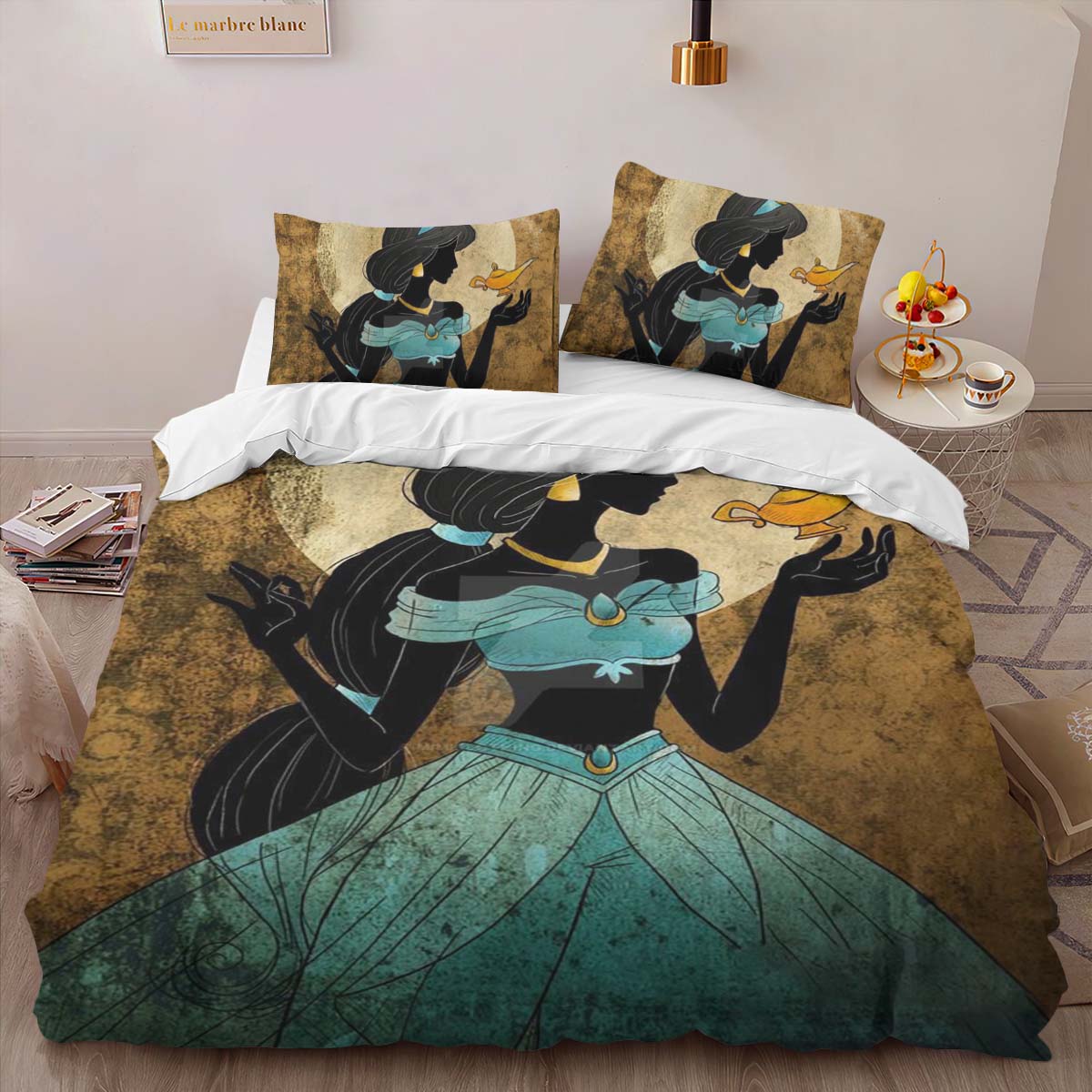 Prinzessin Jasmin Aladdin 02 Kinderbettwäsche – Bettwäsche – Bild 2