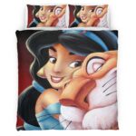 Prinzessin Jasmin und der Tiger Rajah Aladdin 02 Kinderbettwäsche – Bettwäsche